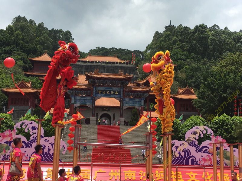 深圳南沙天后宫舞狮视频